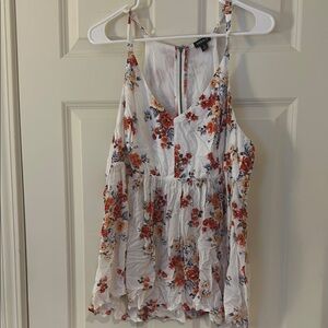 Floral Print Sleeveless Top